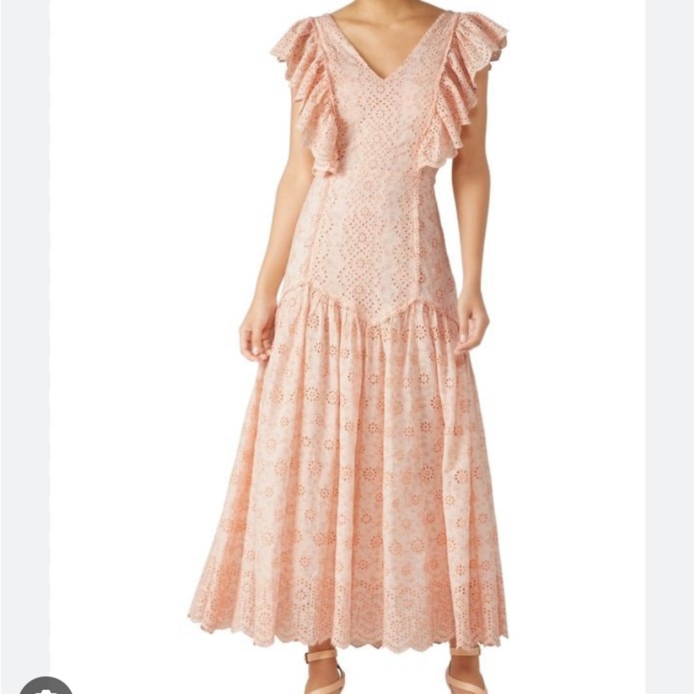 Cressida dress -love shack fancy- NWT pink midi /maxi  eyelet floral dress